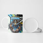 Gold Coast Titans Ceramic Mug The Scream of Lightning Eyes - Indigenous Dot Ripping Effect