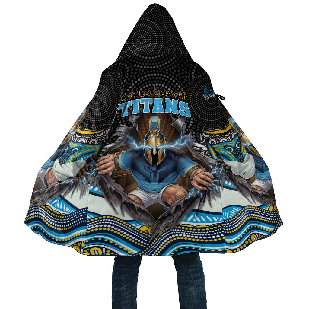 Gold Coast Titans Cloak The Scream of Lightning Eyes - Indigenous Dot Ripping Effect