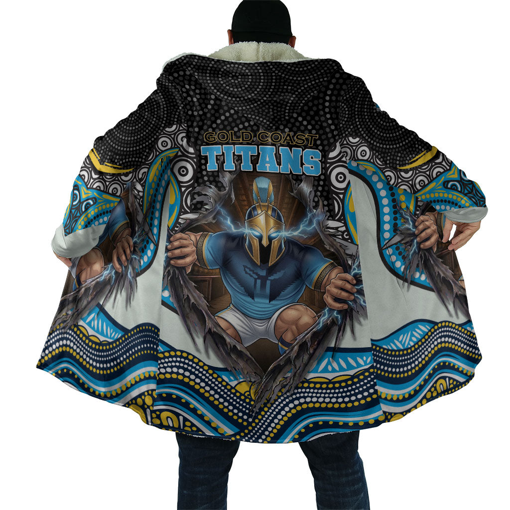 Gold Coast Titans Cloak The Scream of Lightning Eyes - Indigenous Dot Ripping Effect