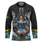 Gold Coast Titans Hockey Jersey The Scream of Lightning Eyes - Indigenous Dot Ripping Effect
