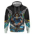 Gold Coast Titans Hoodie The Scream of Lightning Eyes - Indigenous Dot Ripping Effect