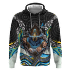 Gold Coast Titans Hoodie The Scream of Lightning Eyes - Indigenous Dot Ripping Effect