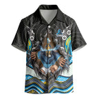 Gold Coast Titans Kid Hawaiian Shirt The Scream of Lightning Eyes - Indigenous Dot Ripping Effect