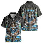 Gold Coast Titans Kid Hawaiian Shirt The Scream of Lightning Eyes - Indigenous Dot Ripping Effect