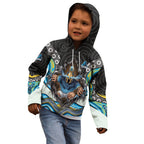Gold Coast Titans Kid Hoodie The Scream of Lightning Eyes - Indigenous Dot Ripping Effect