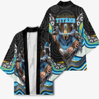 Gold Coast Titans Kimono The Scream of Lightning Eyes - Indigenous Dot Ripping Effect