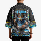 Gold Coast Titans Kimono The Scream of Lightning Eyes - Indigenous Dot Ripping Effect