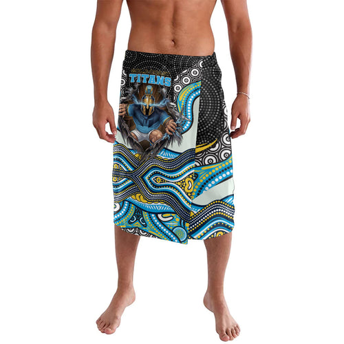 Gold Coast Titans Lavalava The Scream of Lightning Eyes - Indigenous Dot Ripping Effect
