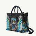 Gold Coast Titans Leather Bag The Scream of Lightning Eyes - Indigenous Dot Ripping Effect