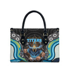 Gold Coast Titans Leather Bag The Scream of Lightning Eyes - Indigenous Dot Ripping Effect