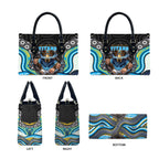 Gold Coast Titans Leather Bag The Scream of Lightning Eyes - Indigenous Dot Ripping Effect