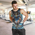 Gold Coast Titans Men Tank Top The Scream of Lightning Eyes - Indigenous Dot Ripping Effect