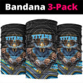 Gold Coast Titans Neck Gaiter The Scream of Lightning Eyes - Indigenous Dot Ripping Effect