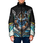 Gold Coast Titans Padded Jacket The Scream of Lightning Eyes - Indigenous Dot Ripping Effect