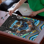 Gold Coast Titans Puzzle The Scream of Lightning Eyes - Indigenous Dot Ripping Effect