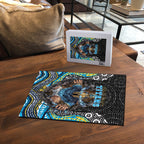 Gold Coast Titans Puzzle The Scream of Lightning Eyes - Indigenous Dot Ripping Effect