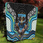 Gold Coast Titans Quilt The Scream of Lightning Eyes - Indigenous Dot Ripping Effect