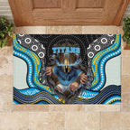 Gold Coast Titans Rubber Doormat The Scream of Lightning Eyes - Indigenous Dot Ripping Effect