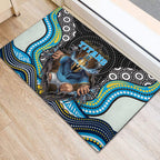 Gold Coast Titans Rubber Doormat The Scream of Lightning Eyes - Indigenous Dot Ripping Effect