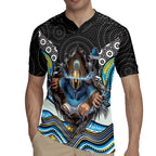 Gold Coast Titans Rugby Jersey The Scream of Lightning Eyes - Indigenous Dot Ripping Effect