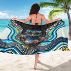 Gold Coast Titans Sarong The Scream of Lightning Eyes - Indigenous Dot Ripping Effect