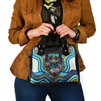 Gold Coast Titans Shoulder Handbag The Scream of Lightning Eyes - Indigenous Dot Ripping Effect