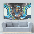Gold Coast Titans Tapestry The Scream of Lightning Eyes - Indigenous Dot Ripping Effect