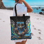 Gold Coast Titans Tote Bag The Scream of Lightning Eyes - Indigenous Dot Ripping Effect