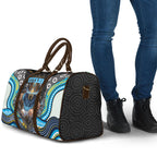 Gold Coast Titans Travel Bag The Scream of Lightning Eyes - Indigenous Dot Ripping Effect