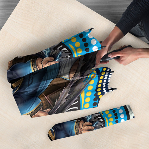 Gold Coast Titans Umbrella The Scream of Lightning Eyes - Indigenous Dot Ripping Effect