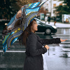 Gold Coast Titans Umbrella The Scream of Lightning Eyes - Indigenous Dot Ripping Effect