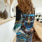 Gold Coast Titans Women Casual Shirt The Scream of Lightning Eyes - Indigenous Dot Ripping Effect