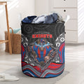 Newcastle Knights Laundry Basket The Scream of Lightning Eyes - Indigenous Dot Ripping Effect