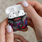 Newcastle Knights AirPods Case The Scream of Lightning Eyes - Indigenous Dot Ripping Effect