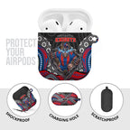 Newcastle Knights AirPods Case The Scream of Lightning Eyes - Indigenous Dot Ripping Effect