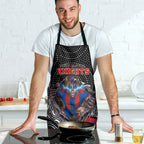Newcastle Knights Apron The Scream of Lightning Eyes - Indigenous Dot Ripping Effect