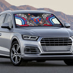 Newcastle Knights Auto Sun Shade The Scream of Lightning Eyes - Indigenous Dot Ripping Effect