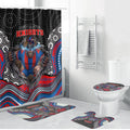 Newcastle Knights Bathroom Set The Scream of Lightning Eyes - Indigenous Dot Ripping Effect