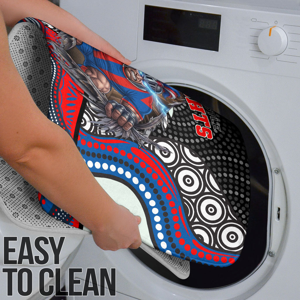 Newcastle Knights Bathroom Set The Scream of Lightning Eyes - Indigenous Dot Ripping Effect