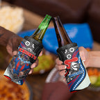 Newcastle Knights 4 in 1 Can Cooler Tumbler The Scream of Lightning Eyes - Indigenous Dot Ripping Effect