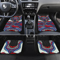 Newcastle Knights Car Mats The Scream of Lightning Eyes - Indigenous Dot Ripping Effect
