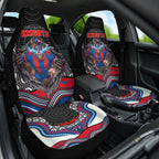 Newcastle Knights Car Seat Cover The Scream of Lightning Eyes - Indigenous Dot Ripping Effect