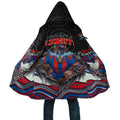 Newcastle Knights Cloak The Scream of Lightning Eyes - Indigenous Dot Ripping Effect
