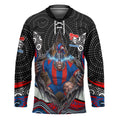 Newcastle Knights Hockey Jersey The Scream of Lightning Eyes - Indigenous Dot Ripping Effect