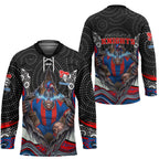 Newcastle Knights Hockey Jersey The Scream of Lightning Eyes - Indigenous Dot Ripping Effect