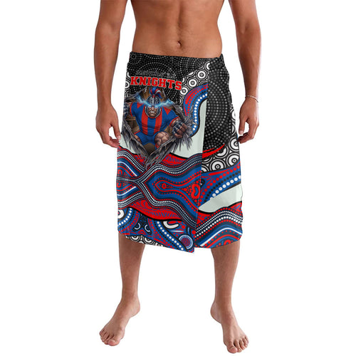 Newcastle Knights Lavalava The Scream of Lightning Eyes - Indigenous Dot Ripping Effect