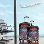Newcastle Knights Luggage Cover The Scream of Lightning Eyes - Indigenous Dot Ripping Effect