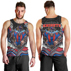 Newcastle Knights Men Tank Top The Scream of Lightning Eyes - Indigenous Dot Ripping Effect