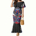 Newcastle Knights Mermaid Dress The Scream of Lightning Eyes - Indigenous Dot Ripping Effect