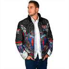 Newcastle Knights Padded Jacket The Scream of Lightning Eyes - Indigenous Dot Ripping Effect